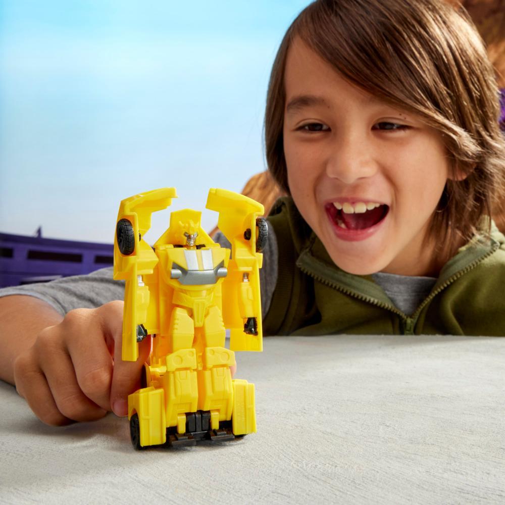 Transformers EarthSpark 1-Step Smash Changers Bumblebee Action Figure - Image 4