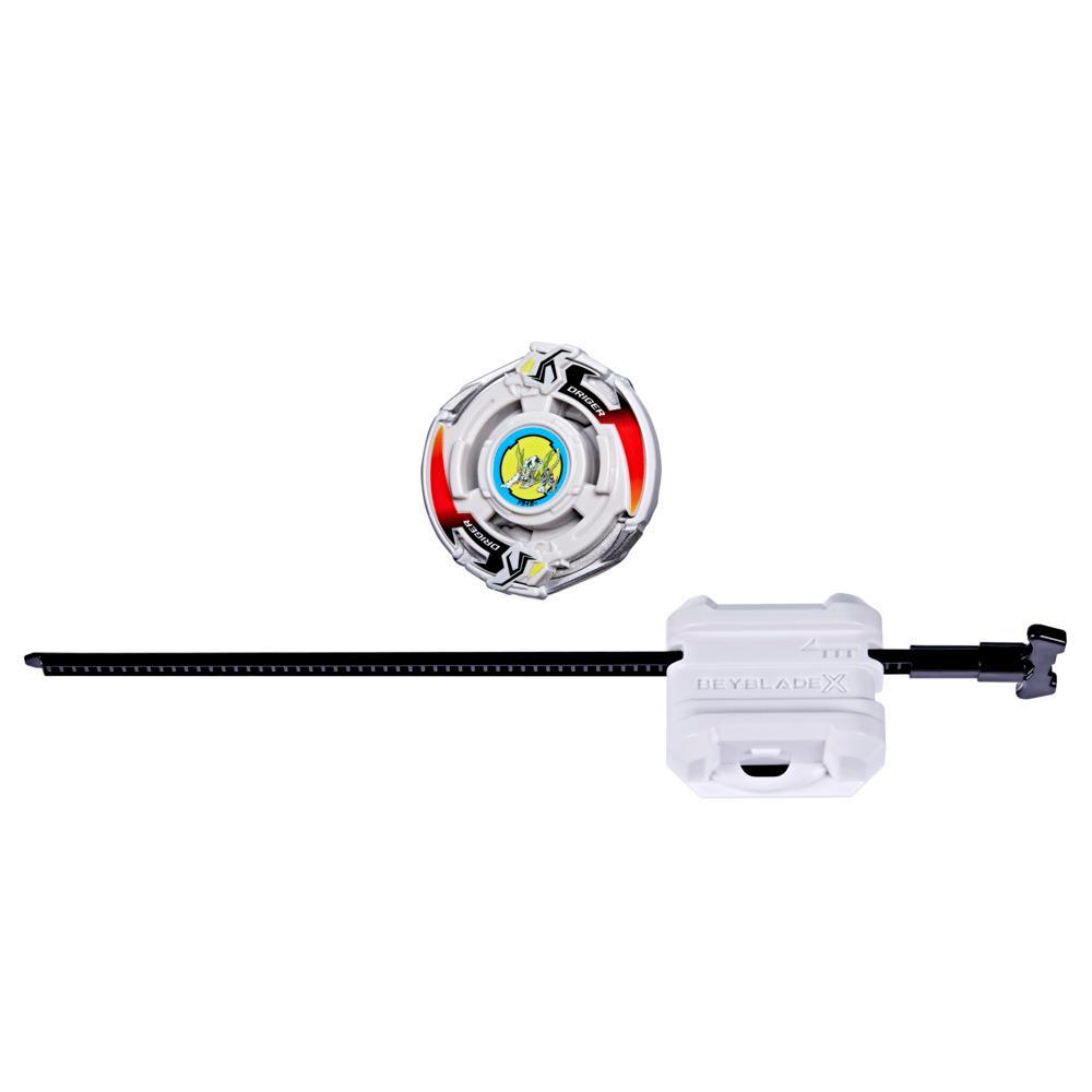 Beyblade X X-Over Project Driger Slash 4-80P Starter Pack Set with Balance Type Top Launcher Ages 8