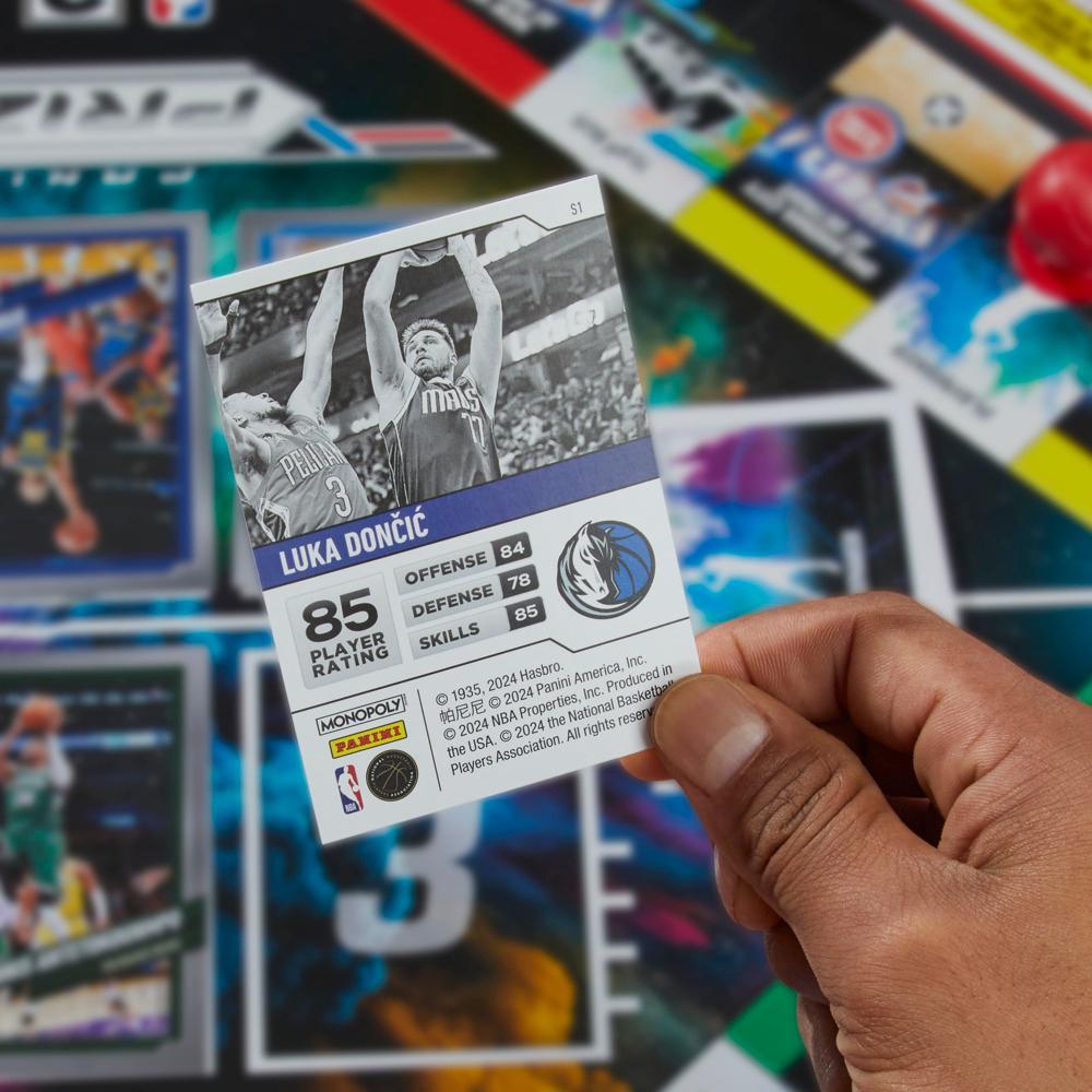 Monopoly Prizm NBA 2nd Edition Board Game with 2023-24 Panini NBA Trading Cards Ages 8 - Image 11