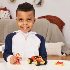 Marvel Iron Man and his Awesome Friends Iron Racer Action Figure  Toy Vehicle