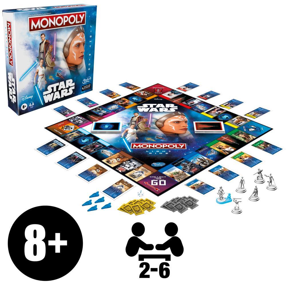 Monopoly Star Wars Light Side Edition Board Game for Families Games for Kids 8