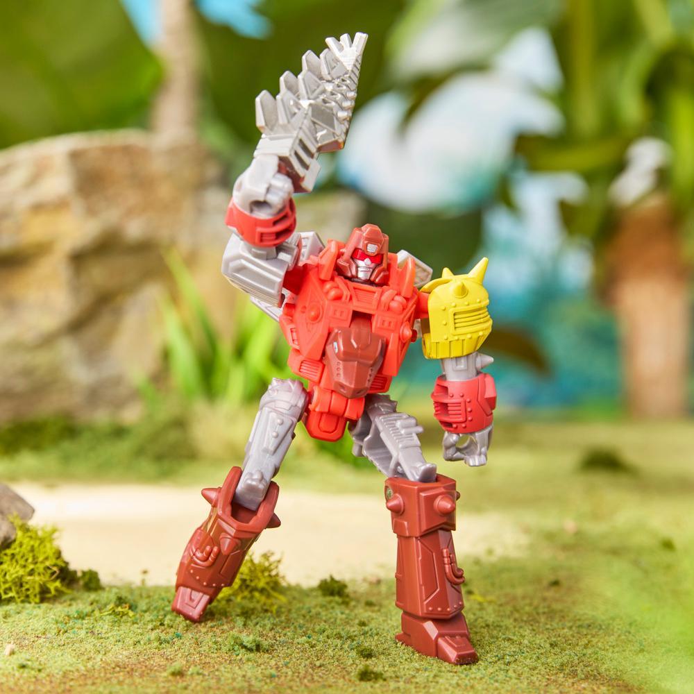 Transformers CYBERWORLD Cyber Changers Dinobot Snarl Action Figure - Image 9