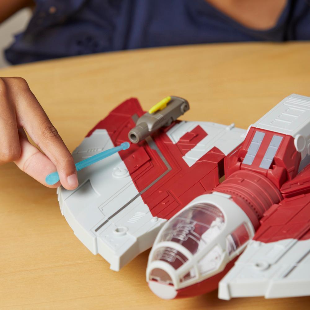 Star Wars Mission Fleet T-6 Jedi Shuttle Ahsoka Action Figure Set Star Wars Toys for Kids - Image 2