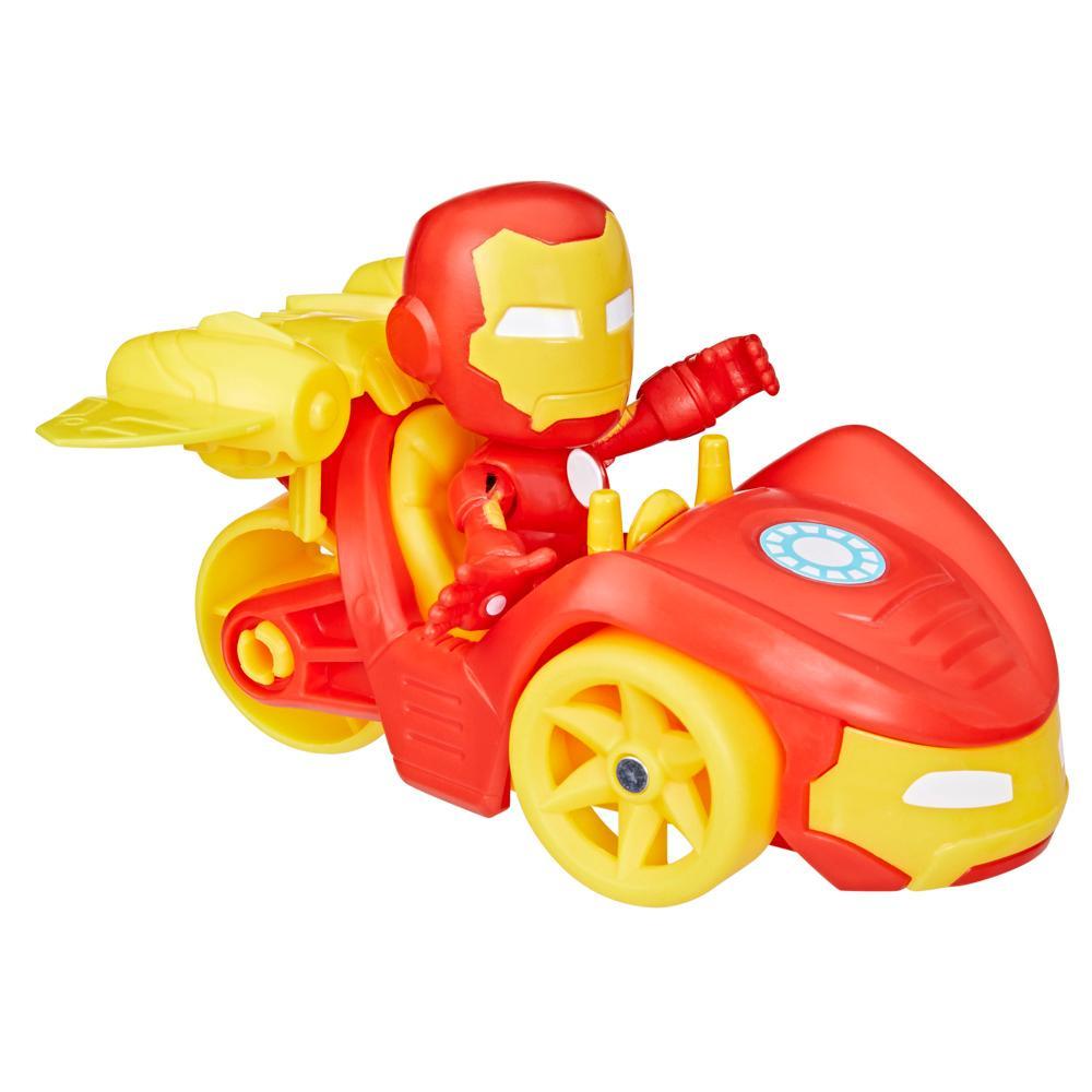 Marvel Spidey and His Amazing Friends Iron Racer Set Action Figure Vehicle and Accessory - Image 4