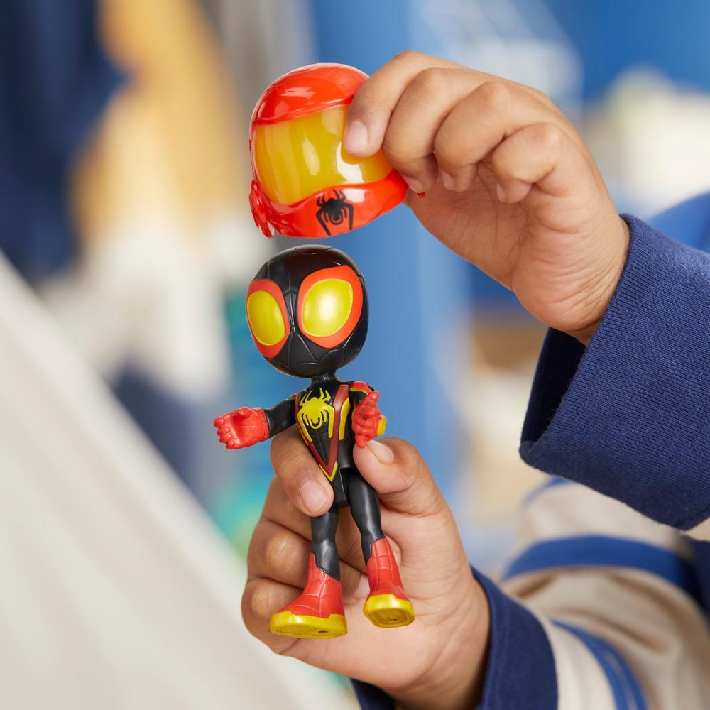 Marvel Spidey and His Amazing Friends Web-Spinners Miles with Drill Spinner Toy Car - Image 4