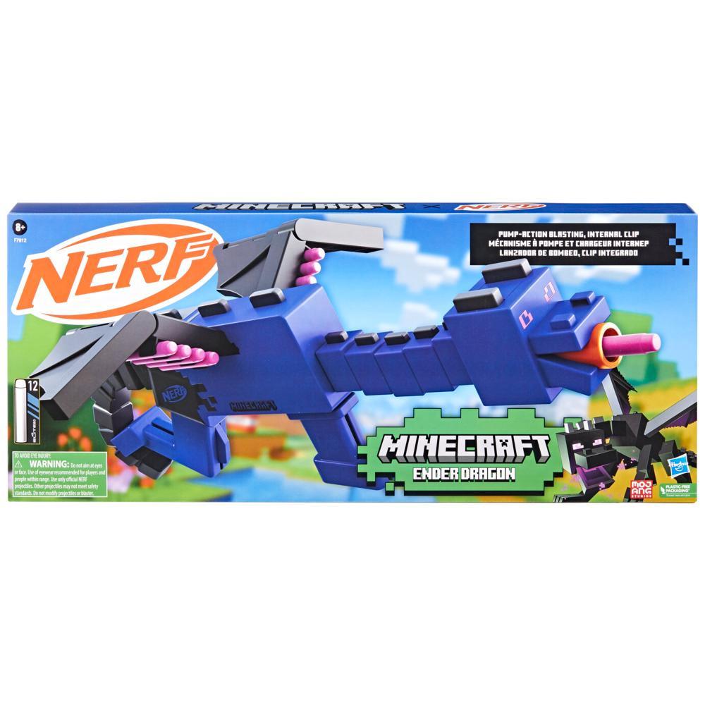Nerf Minecraft Ender Dragon Blaster and 12 Nerf Elite Foam Darts - Image 7