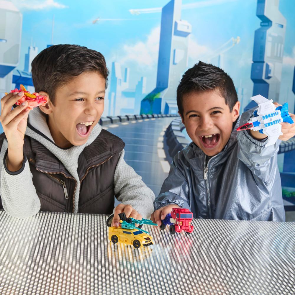 Transformers CYBERWORLD Cyber Changers Optimus Prime Action Figure - Image 2