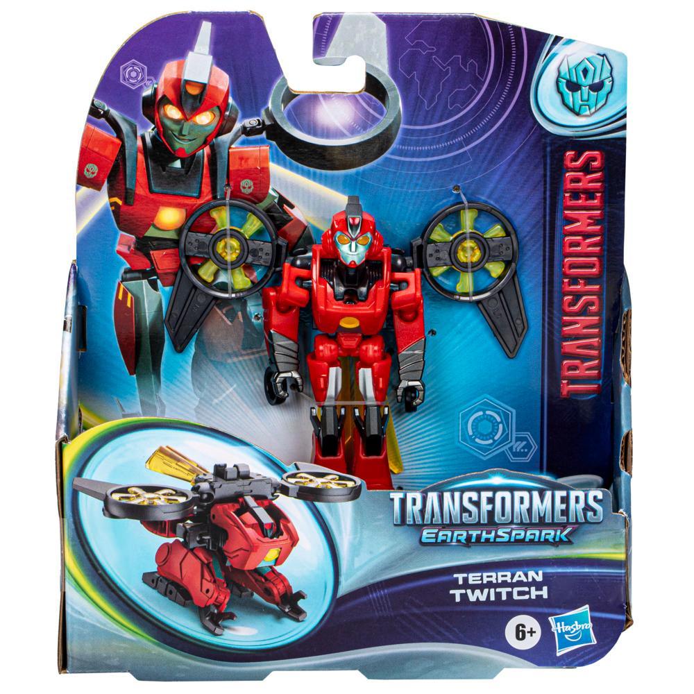 Transformers Toys EarthSpark Warrior Class Terran Twitch 5 Action Figures for Kids 6 - Image 2
