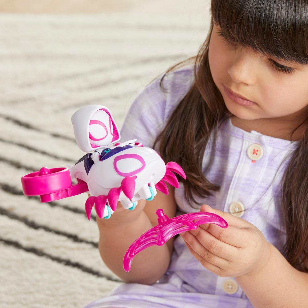 Marvel Spidey and His Amazing Friends Ghost Spider Copter Set Action Figure Vehicle and Accessory - Image 3