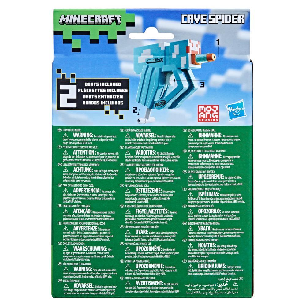 Nerf MicroShots Minecraft Cave Spider Blaster Includes 2 Nerf Elite Foam Darts - Image 3