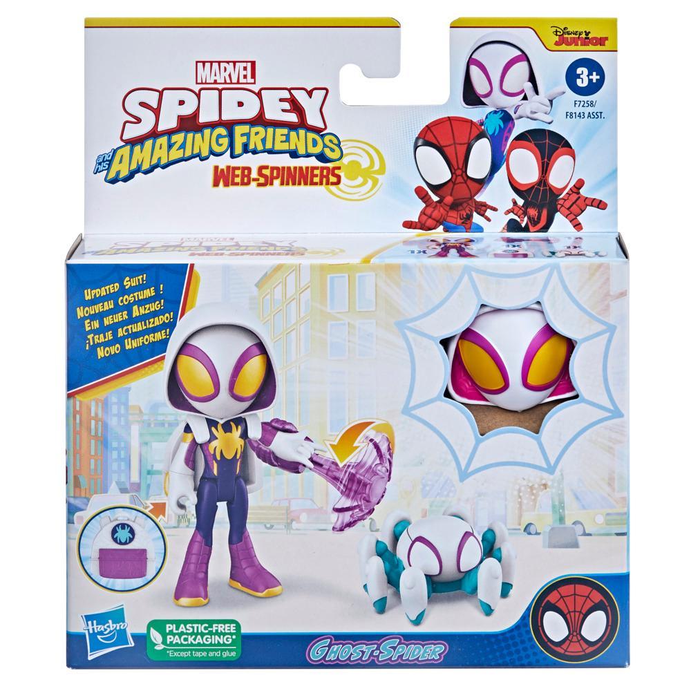 Marvel Spidey and His Amazing Friends Web-Spinners Ghost-Spider Figure Web-Spinning Accessory - Image 7