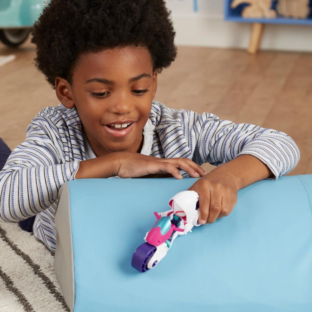 Marvel Spidey and His Amazing Friends Ghost-Spider Action Figure Toy Motorcycle Kids 3 and Up - Image 5