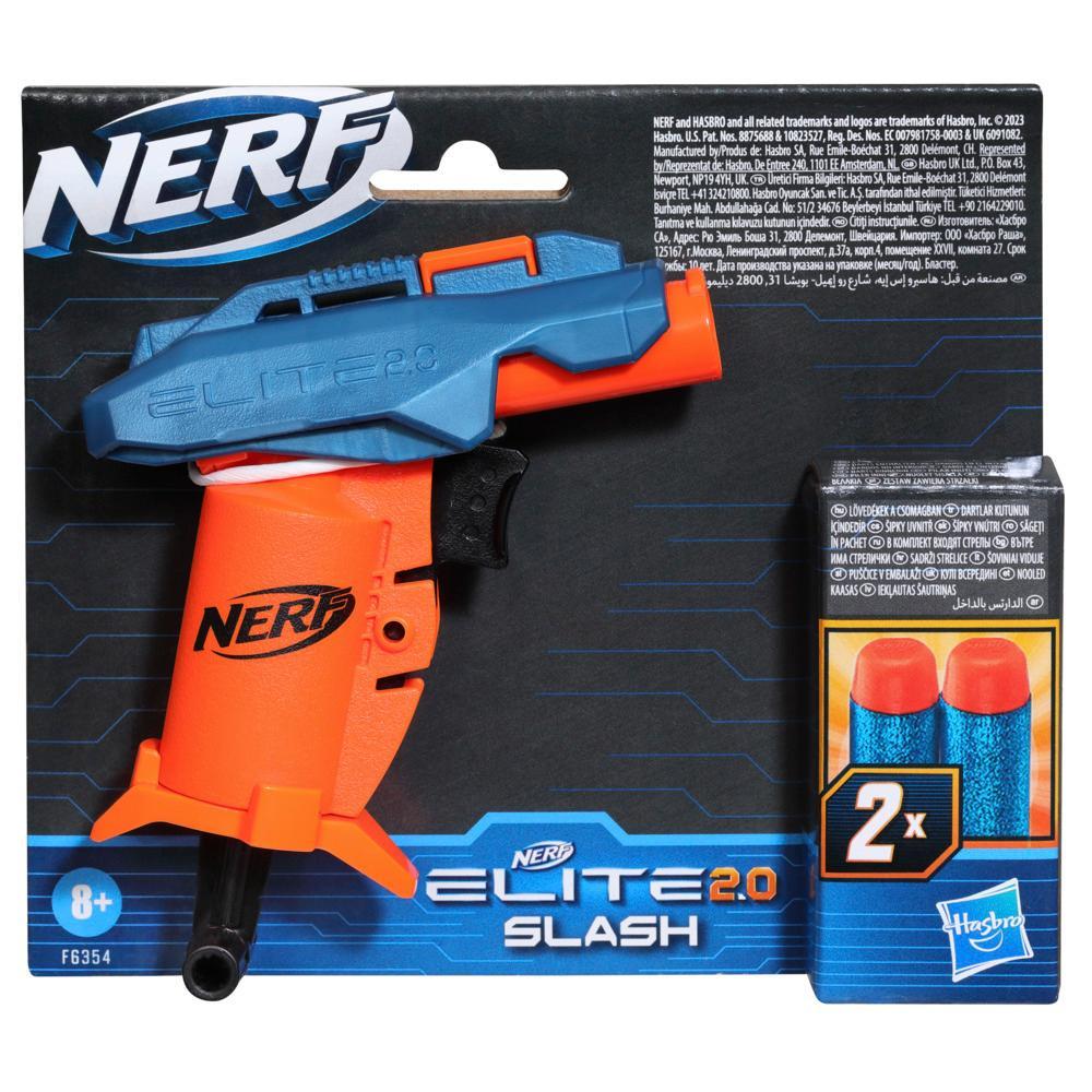 Nerf Elite 20 Slash Blaster 2 Nerf Elite Darts Pull To Prime Handle Toy Foam Blaster For Outdoor Kids Games - Image 2