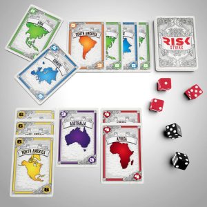 Risk Strike Cards and Dice Game Quick-Playing Strategy Card Game Ages 10 Family Games