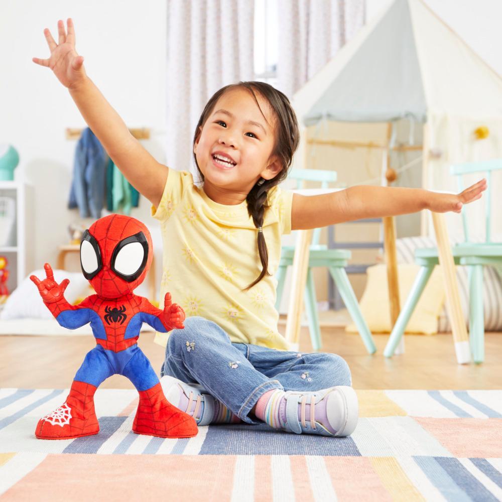 Marvel Spidey and His Amazing Friends Dance N Crawl Spidey Interactive Plush Toy - Image 5