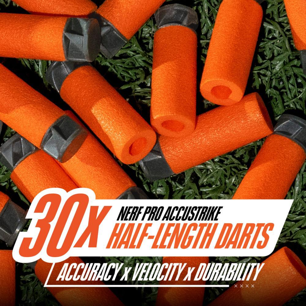 Nerf Pro Stryfe X Dart Blaster Battery 30 Nerf AccuStrike Half-Length Darts Magazine Eyewear