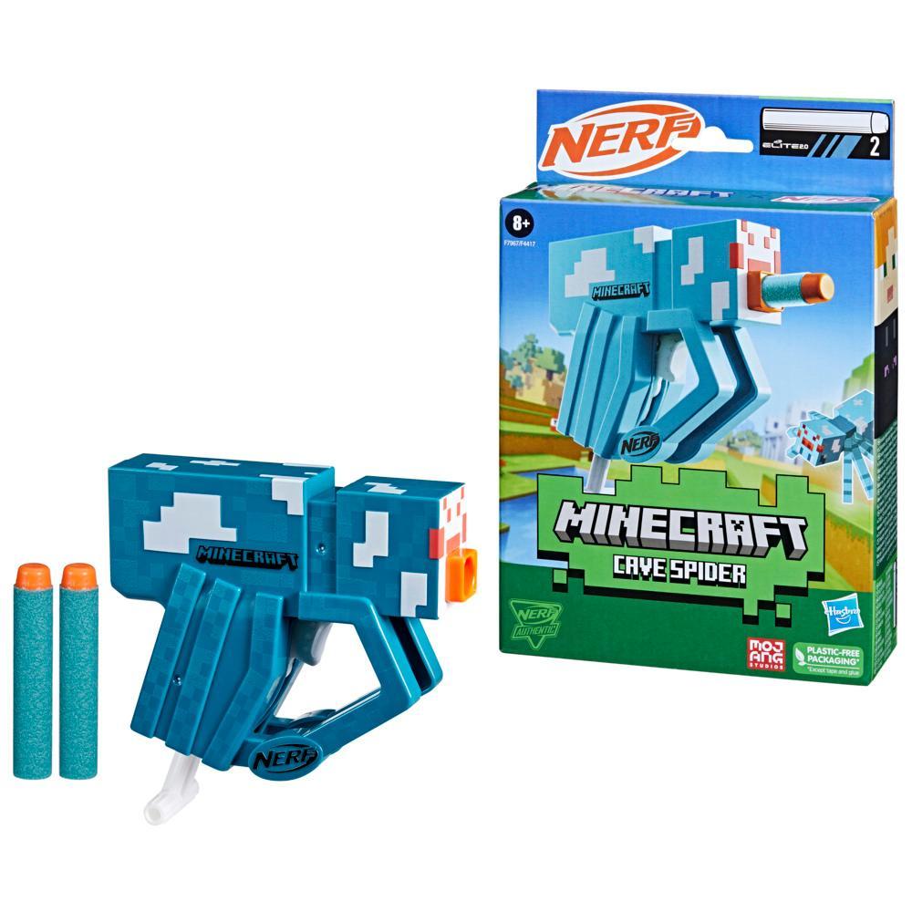 Nerf MicroShots Minecraft Cave Spider Blaster Includes 2 Nerf Elite Foam Darts - Image 4
