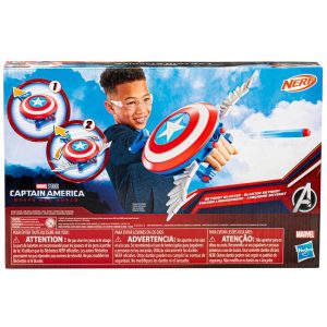 Marvel Studios Captain America Brave New World NERF Skyshot Blaster Shield Roleplay Toy