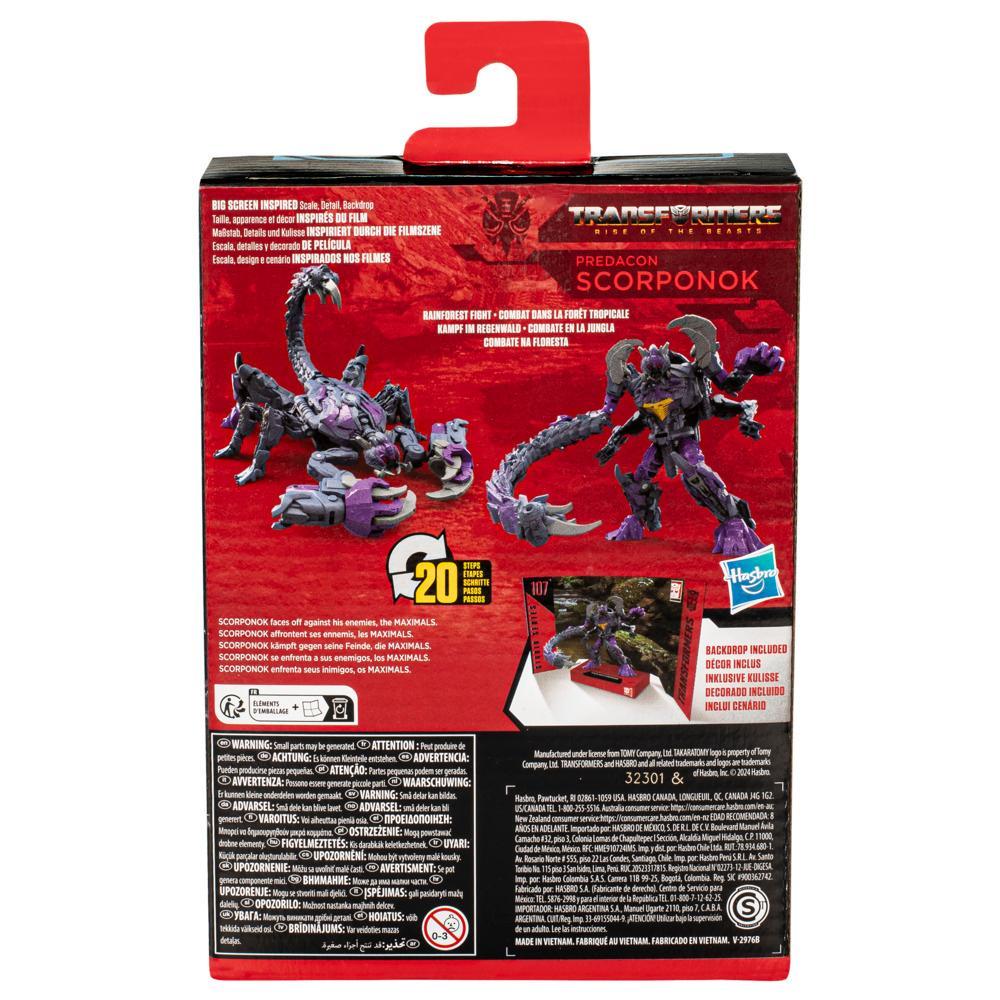 Transformers Studio Series Deluxe Transformers Rise of the Beasts 107 Predacon Scorponok 45 Action Figure 8 - Image 3