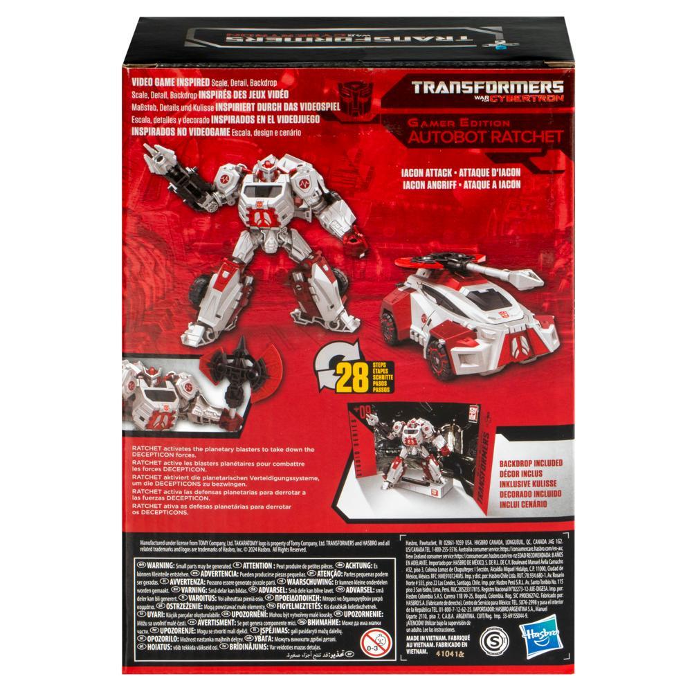 Transformers Studio Series Voyager Transformers War for Cybertron 09 Gamer Edition Ratchet Action Figure - Image 3