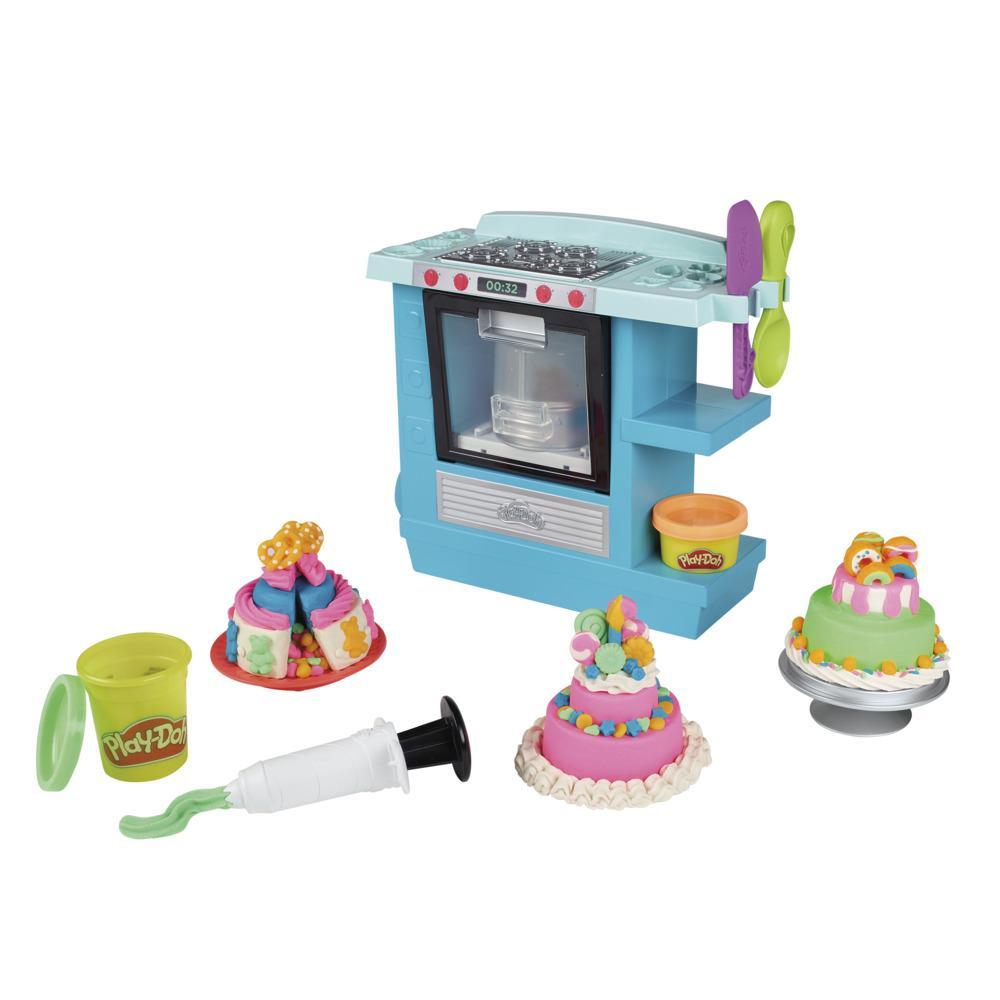 Play-Doh Kitchen Creations Rising Cake Oven Playset for Kids 3 Years and Up with 5 Cans Non-Toxic - Image 4