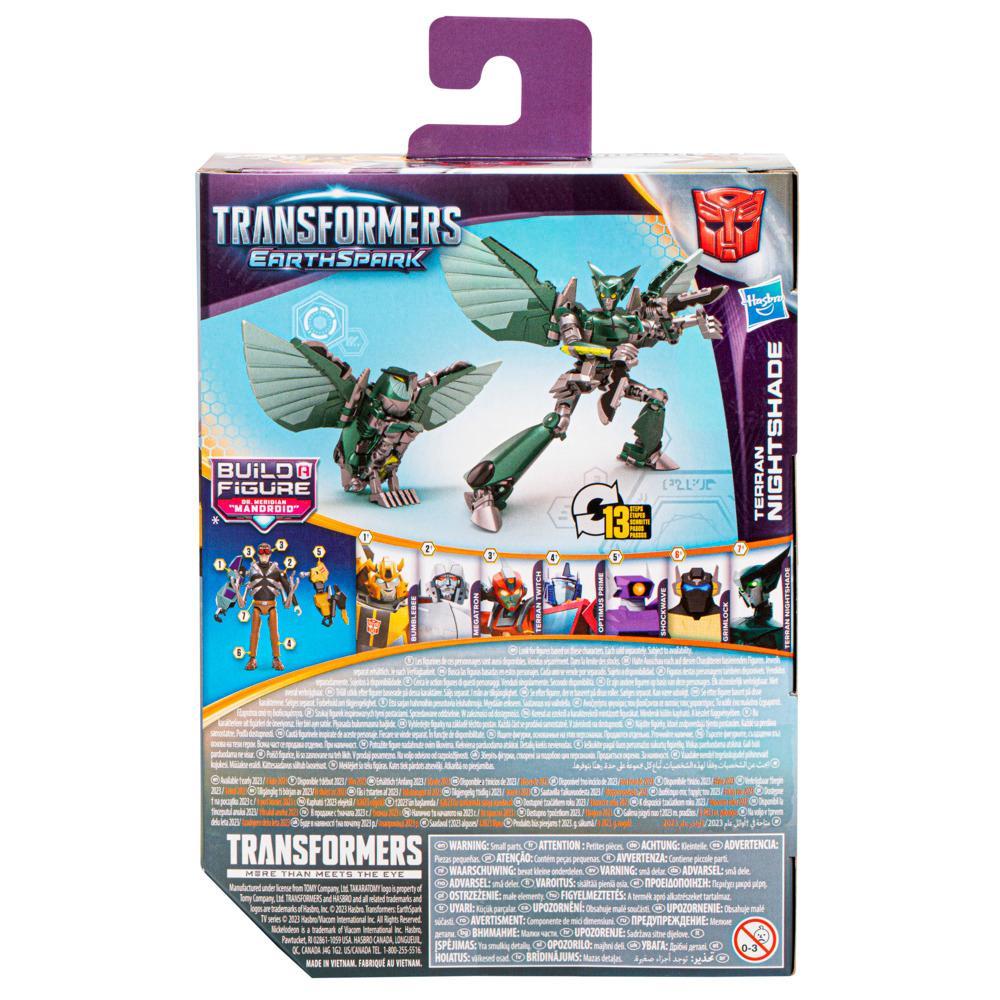 Transformers Toys EarthSpark Deluxe Class Terran Nightshade Action Figure - Image 3