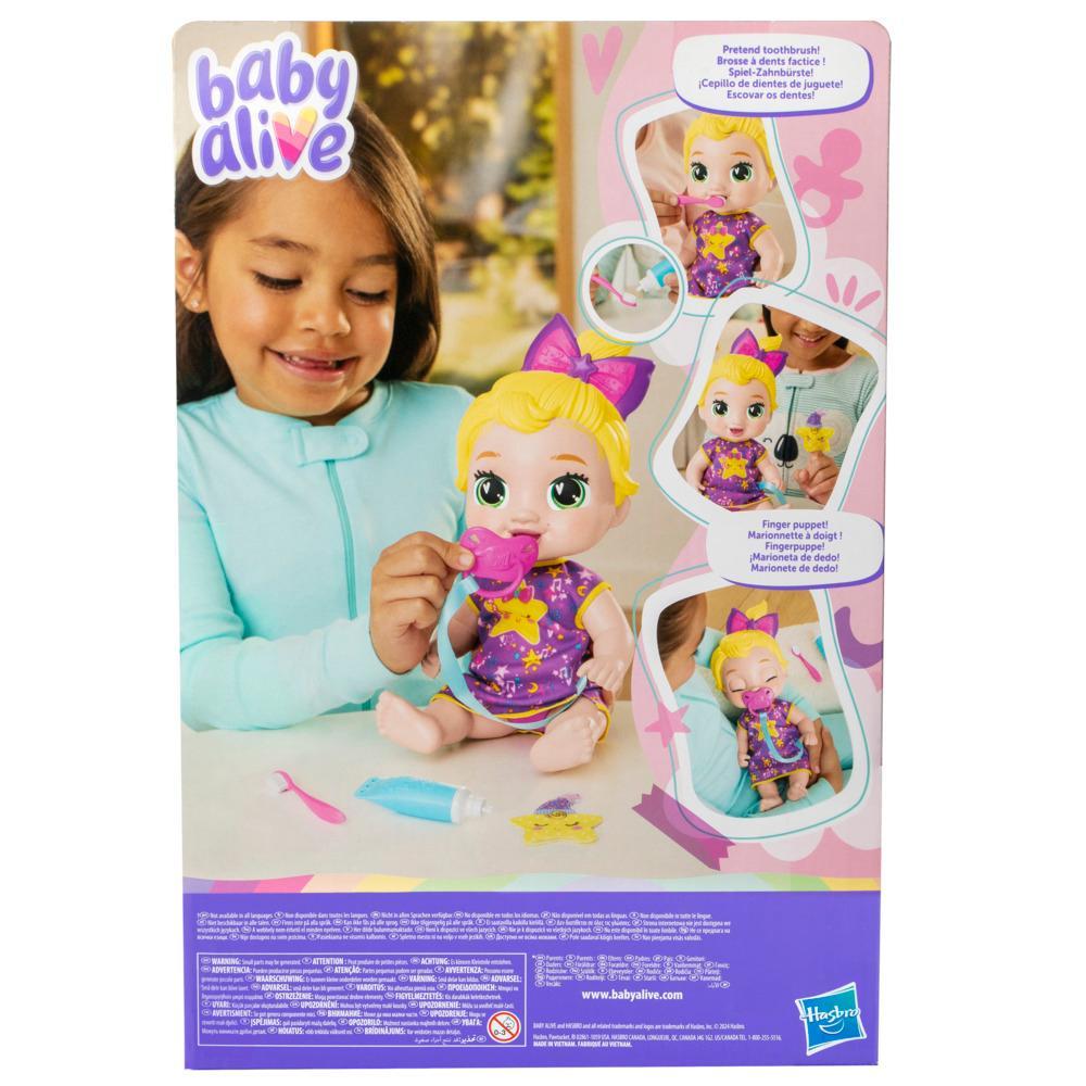 Baby Alive Lil Dreamer LaLa GooGoo Blonde Hair Baby Doll Sleepover Toy for Girls Boys 3 - Image 8