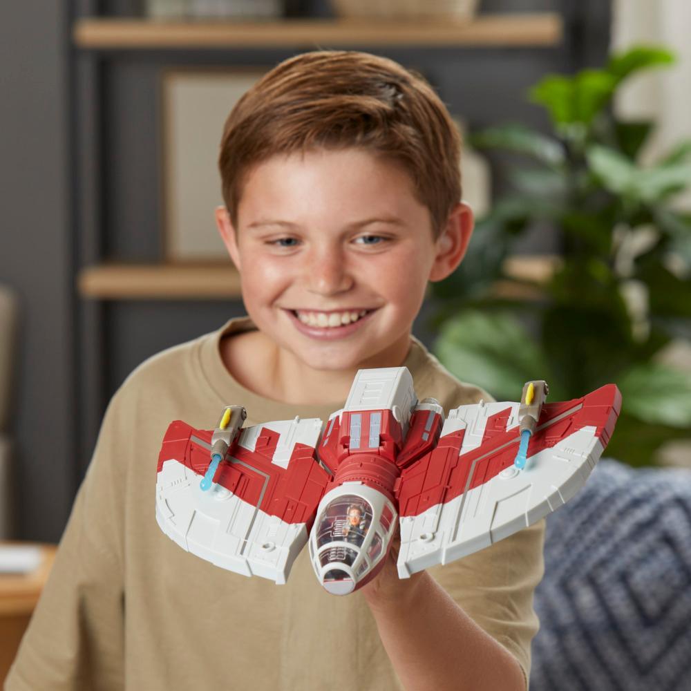 Star Wars Mission Fleet T-6 Jedi Shuttle Ahsoka Action Figure Set Star Wars Toys for Kids - Image 5