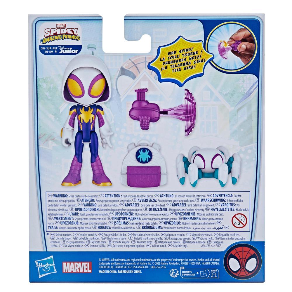 Marvel Spidey and His Amazing Friends Web-Spinners Ghost-Spider Figure Web-Spinning Accessory