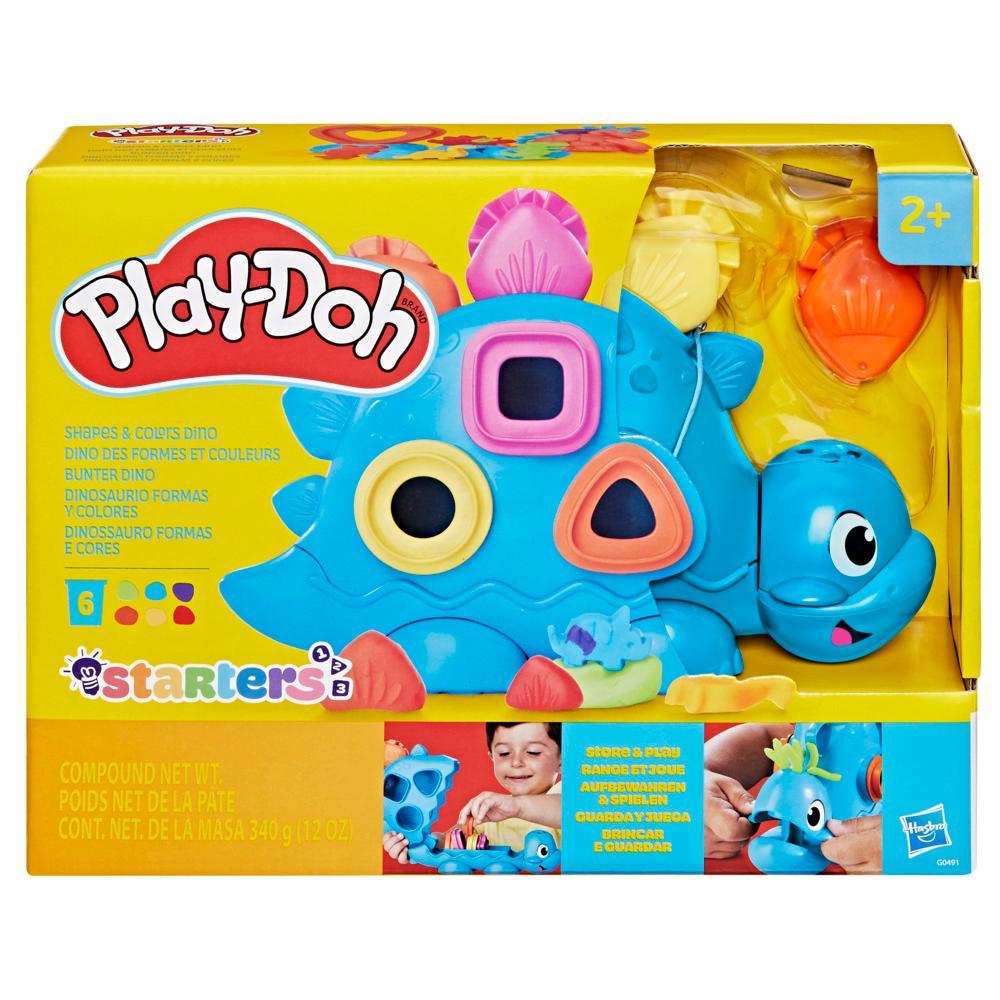 Play-Doh Shapes Colors Dino Starter Set Tactile Sensory Play Dinosaur Toys for Kids 2 11 Accessories - Image 7