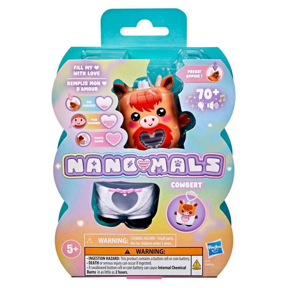 Hasbro Nano-mals?Cowbert the Highland Cow Electronic Fidget Pet - Image 7