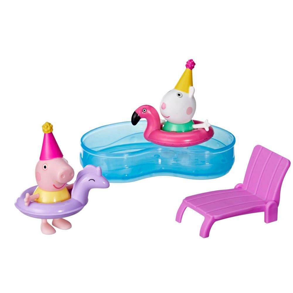 Peppa Pig Toys Peppas Pool Party Playset with 2 Figures Preschool Toys for Kids 3 - Image 6