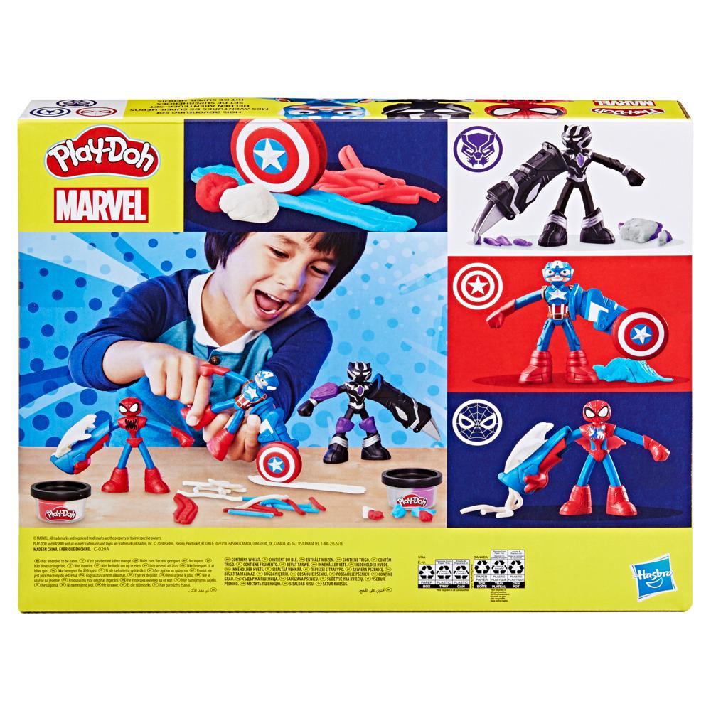 Play-Doh Marvel Hero Adventure Playset with 3 Marvel Action Figures and Accessories 4 - Image 8
