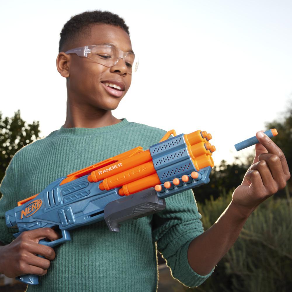 Nerf Elite 20 Ranger PD-5 Blaster 5- Barrel Blasting 10 Nerf Elite Darts Easy To Use Dart Storage Pump Action - Image 5