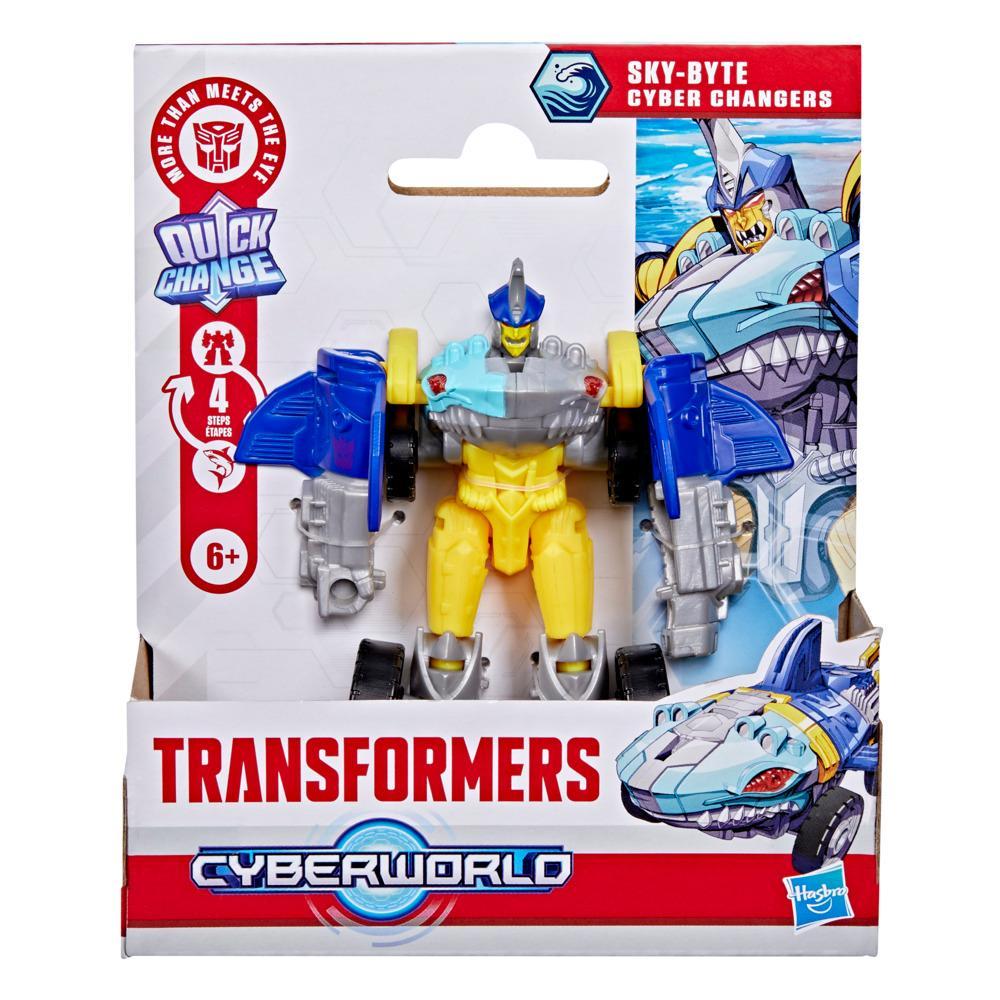 Transformers CYBERWORLD Cyber Changers Sky-Byte Action Figure - Image 7