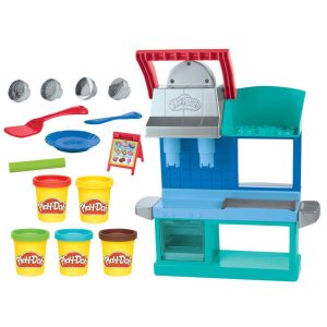 Play-Doh Kitchen Creations Busy Chefs Restaurant Playset 2-Sided Play Kitchen Ages 3