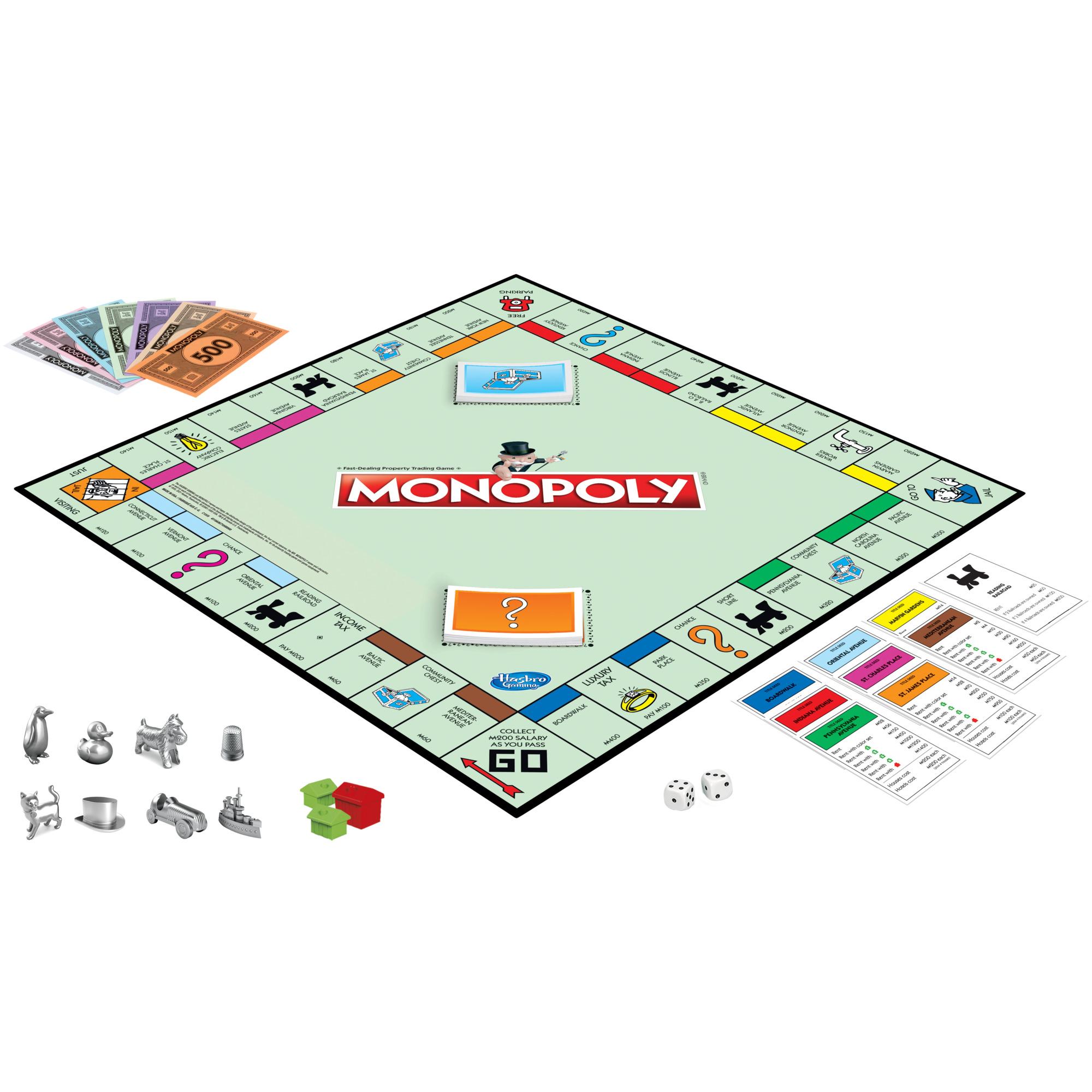 Monopoly Board Game for Ages 8 For 2-6 Players Includes 8 Tokens Tokens May Vary - Image 7