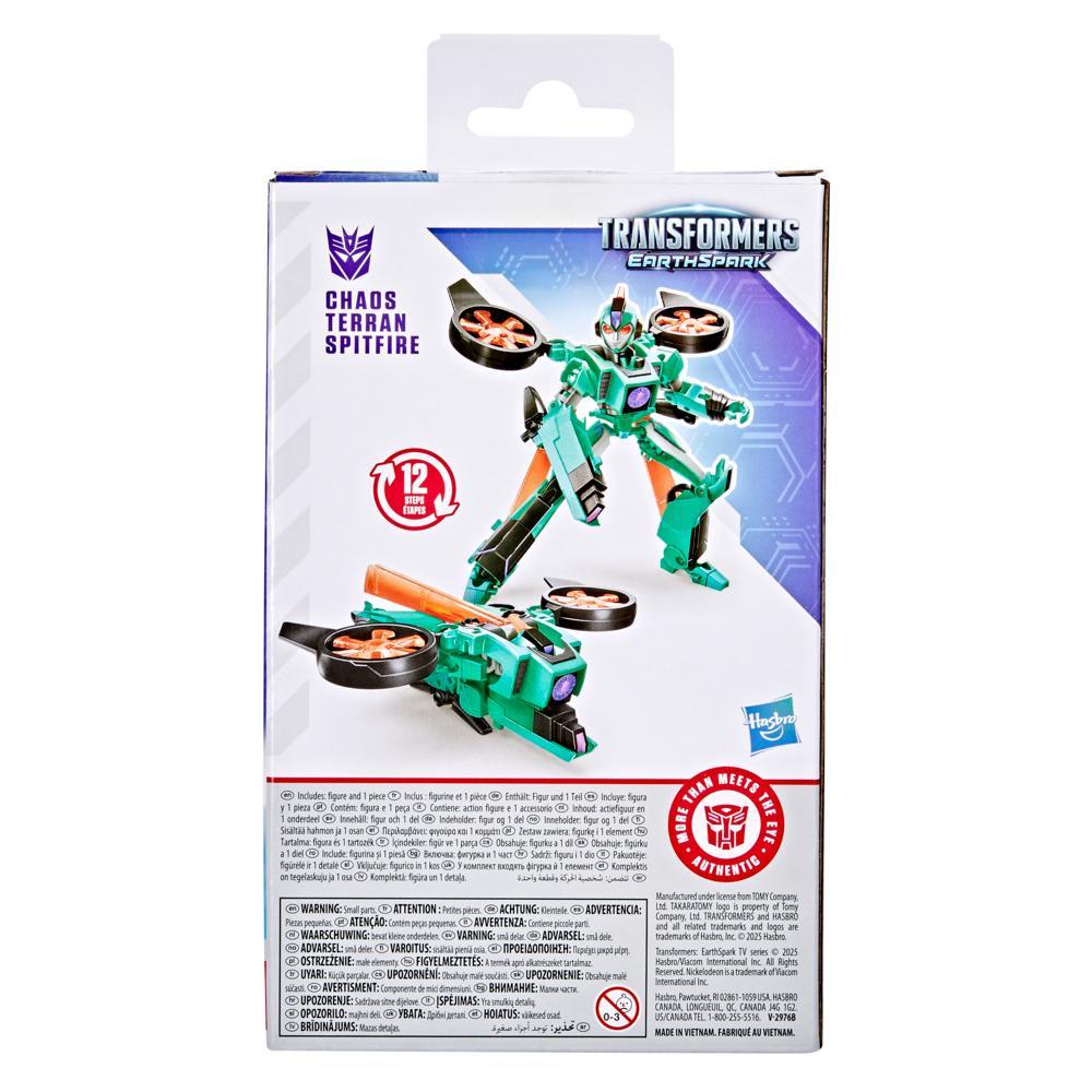 Transformers EarthSpark Deluxe Class Chaos Terran Spitfire 5-Inch Robot Action Figure Converts in 12 Steps Toys for Boys for Girls 6 and Up - Image 3