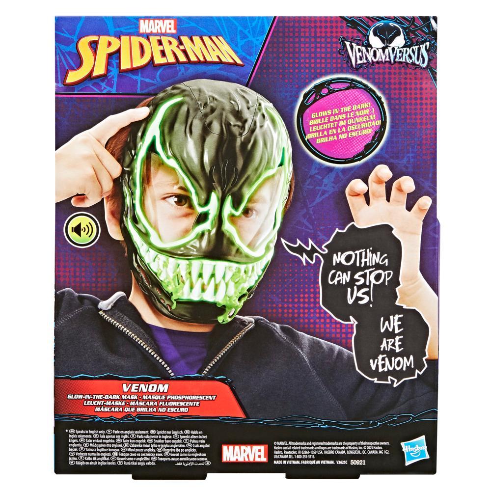 Marvel Spider-Man VenomVersus Venom Glow-In-The-Dark Mask for Role Play Super Hero Toys for Kids Ages 5 - Image 8