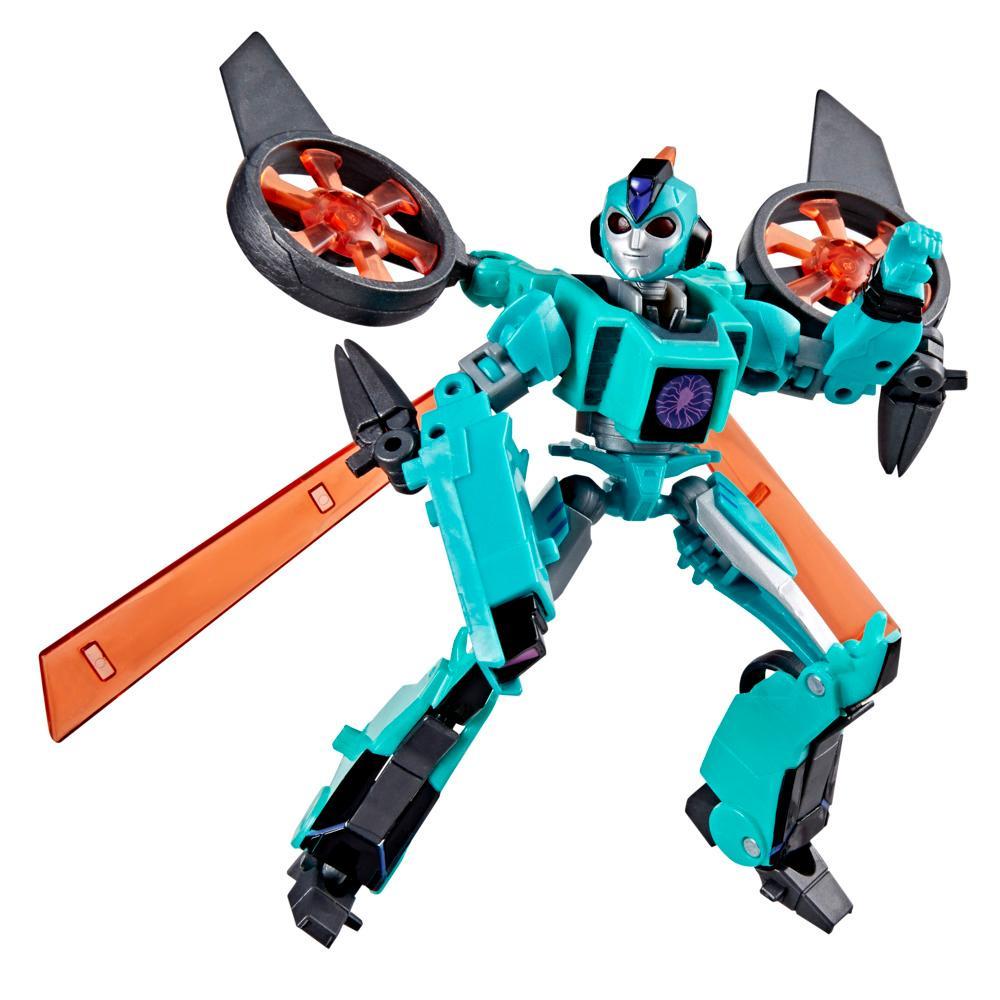 Transformers EarthSpark Deluxe Class Chaos Terran Spitfire 5-Inch Robot Action Figure Converts in 12 Steps Toys for Boys for Girls 6 and Up