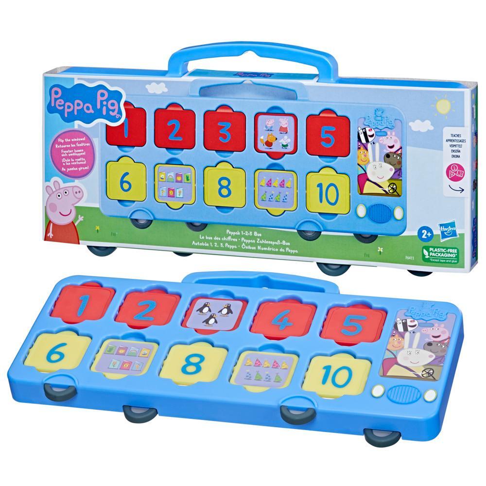 Peppa Pig Toys Peppas 1-2-3 Bus 1 to 10 Counting Toys Interactive Preschool Toys - Image 2
