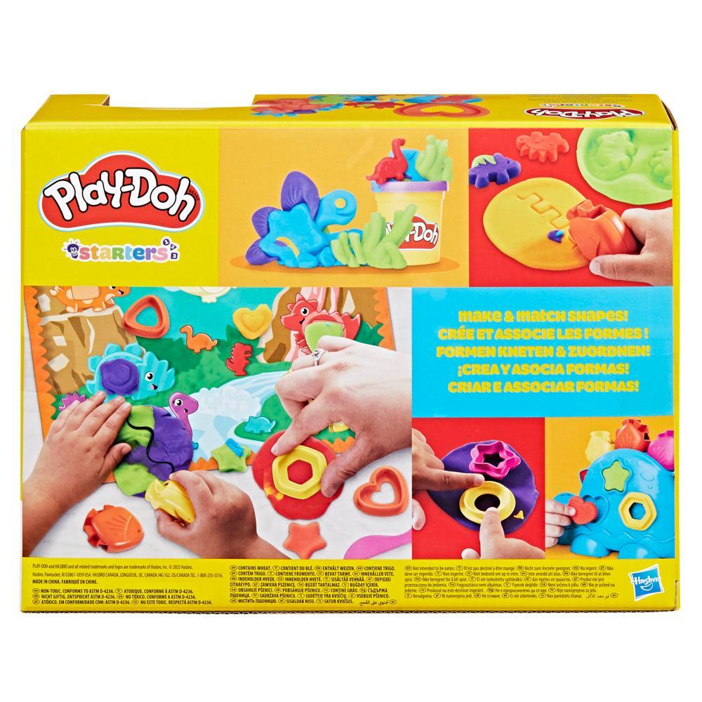 Play-Doh Shapes Colors Dino Starter Set Tactile Sensory Play Dinosaur Toys for Kids 2 11 Accessories - Image 8