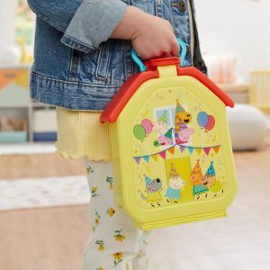 Peppa Pig Toys Peppas Party Carry Case Playset 4 Peppa Pig Figures Preschool Toys 3