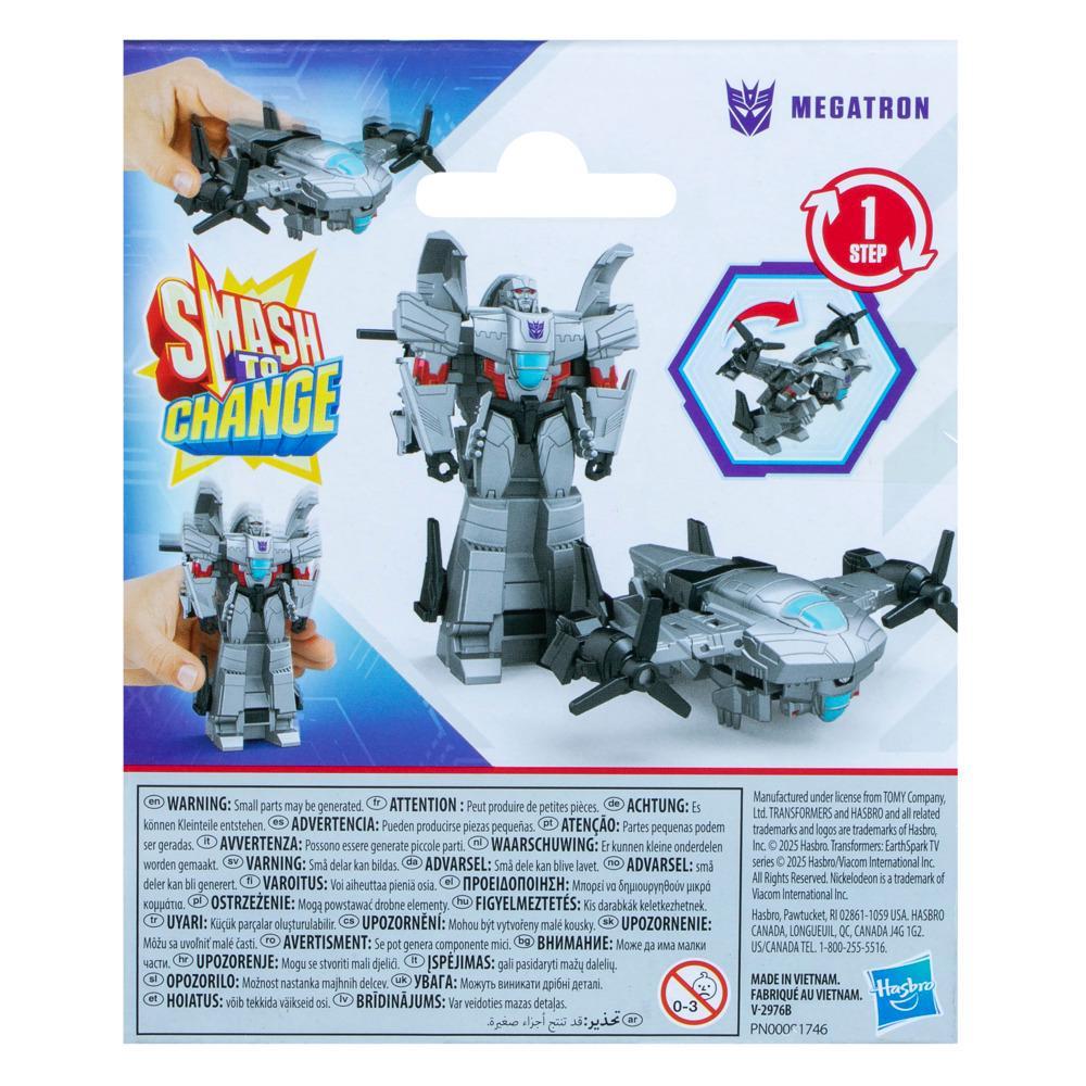 Transformers EarthSpark 1-Step Smash Changers Megatron Action Figure - Image 8