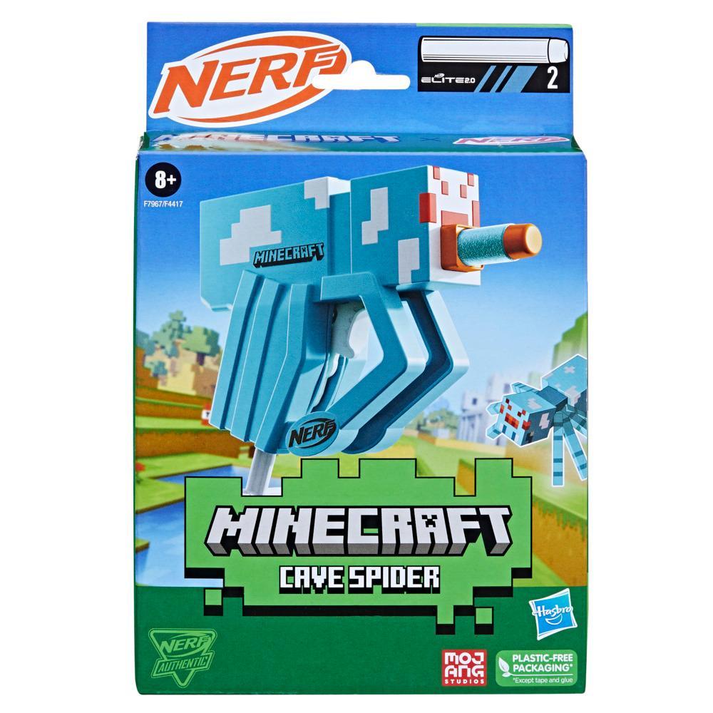Nerf MicroShots Minecraft Cave Spider Blaster Includes 2 Nerf Elite Foam Darts - Image 2