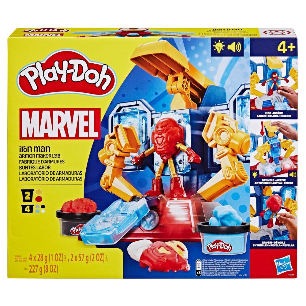 Play-Doh Marvel Iron Man Armor Maker Lab Playset with Iron Man Action Figure Ages 4 - Image 7