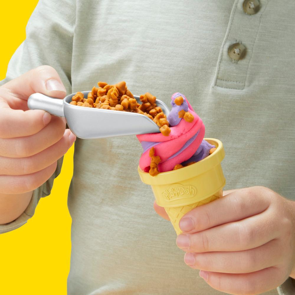 Play-Doh Rainbow Swirl Ice Cream Playset Arts and Crafts Toys for Ages 3 - Image 11