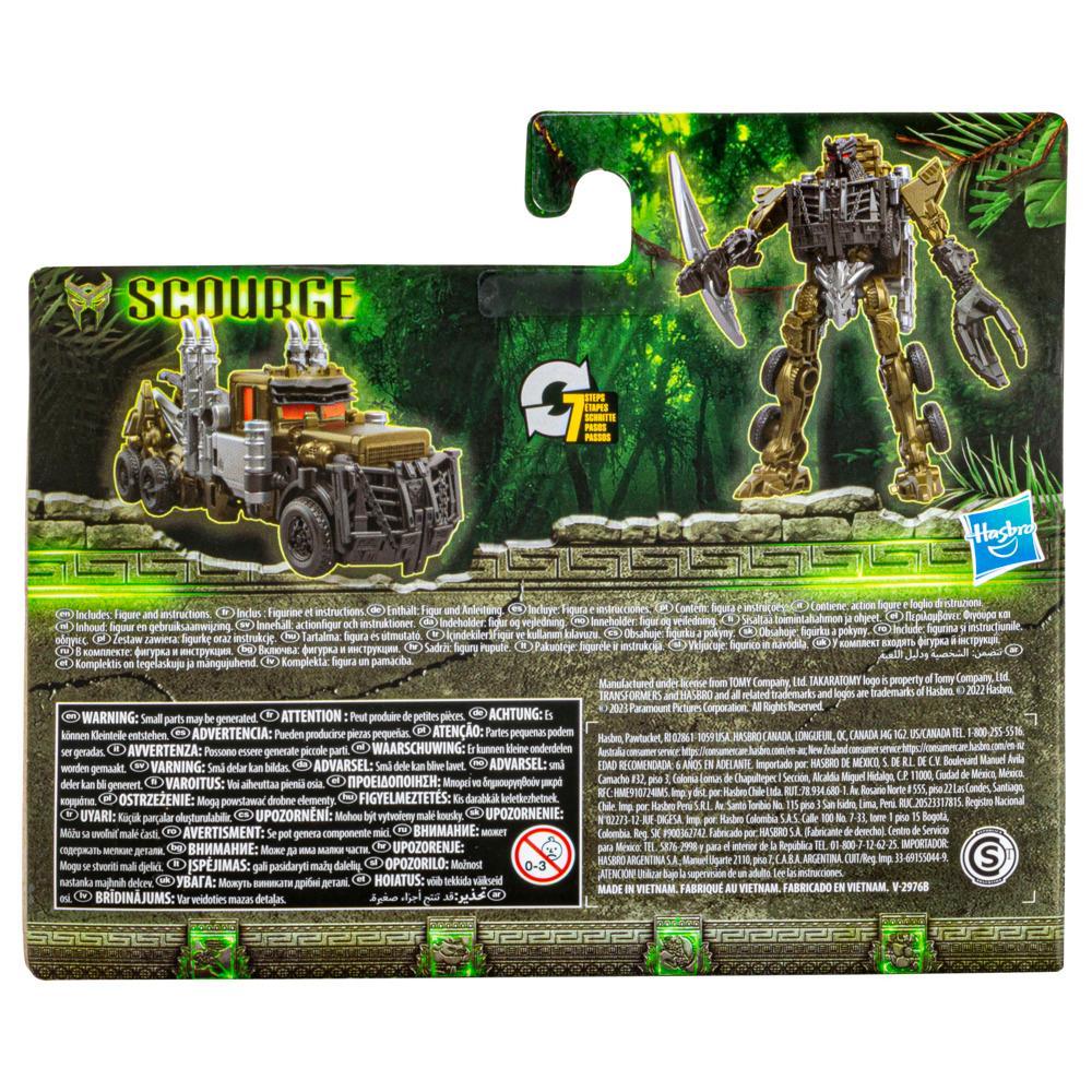 Transformers Rise of the Beasts Movie Beast Alliance Battle Changers Scourge Action Figure - 6 and Up 45 inch - Image 3