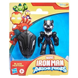Marvel Iron Man and his Awesome Friends Black Panther Action Figure Toy with Accessory