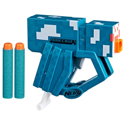 Nerf MicroShots Minecraft Cave Spider Blaster Includes 2 Nerf Elite Foam Darts